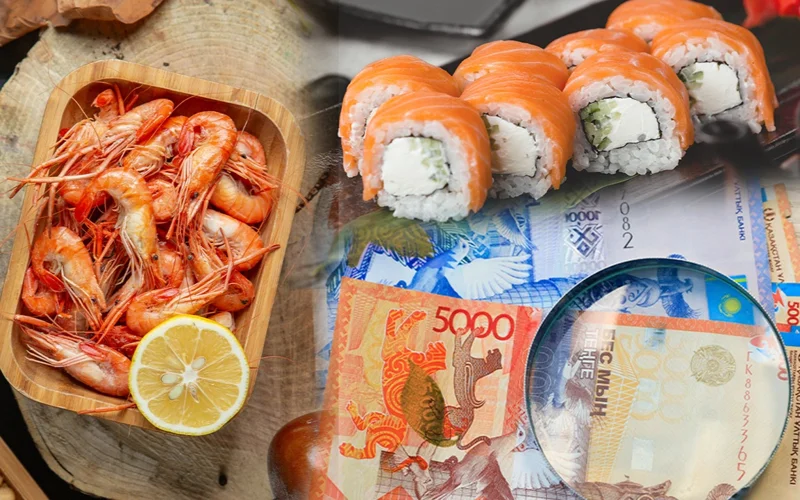 Сколько стоят морепродукты в городах Казахстана?