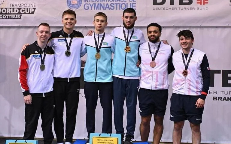 Батуттық гимнастикадан қазақстандықтар Әлем кубогы кезеңінде чемпион атанды