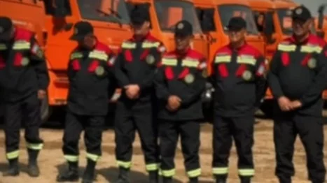 Alataý polıgonynda órt sóndirgen qyzmetkerler marapattaldy 