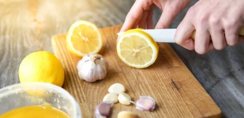 лимон мен сарымсақ  