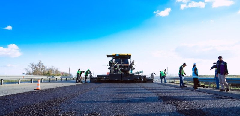 «Superpave» технологиясы бойынша алғашқы жол телімдері төселді