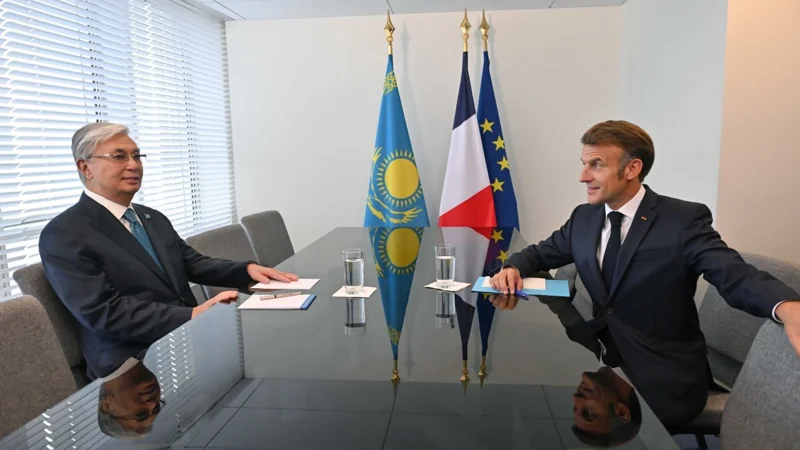 Касым-Жомарт Токаев провел встречу с Президентом Франции
