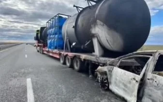 Авария произошла на трассе Павлодар - Кызылорда