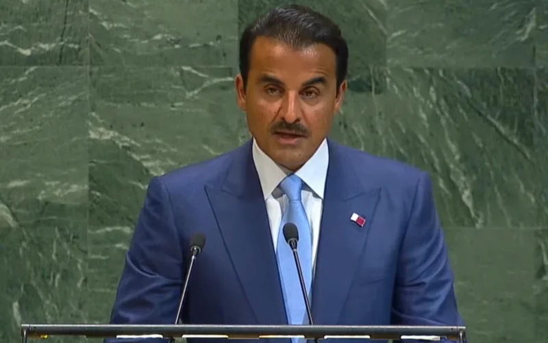 Peace in the Middle East requires firm Security Council action, says Qatar’s Amir