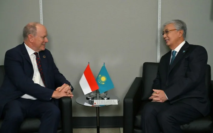  President Kassym-Jomart Tokayev met with Prince Albert II of Monaco