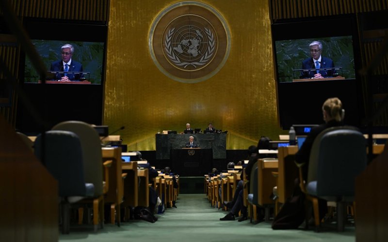 Выступление Президента Казахстана Касым-Жомарта Токаева на Общих дебатах 80-й сессии Генеральной Ассамблеи ООН Выступление Президента Казахстана Касым-Жомарта Токаева на Общих дебатах 80-й сессии Генеральной Ассамблеи ООН