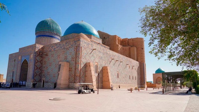 Khoja Ahmed Yasawi Mausoleum restoration to conclude by year-end Khoja Ahmed Yasawi Mausoleum