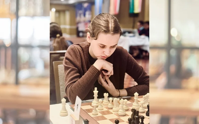 Kazakhstani chess player Ksenia Balabaeva 