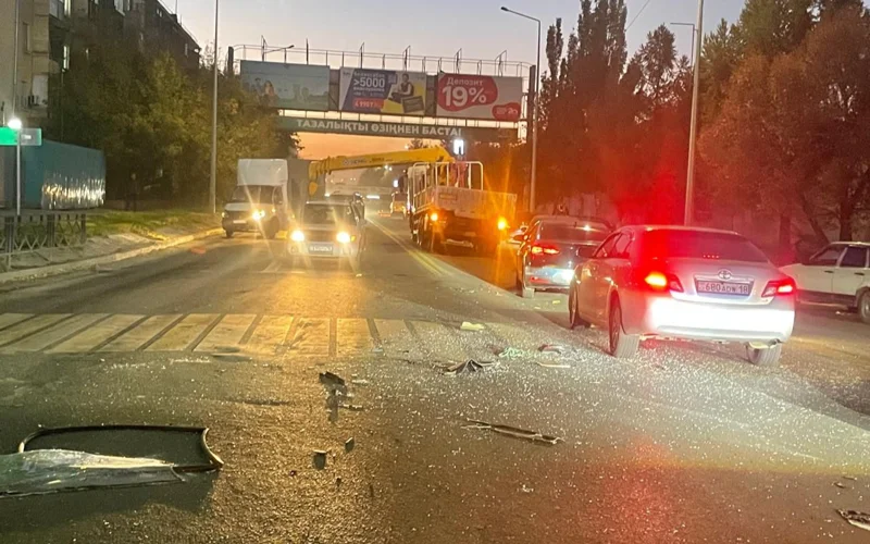 авария, автобус, манипулятор, семей