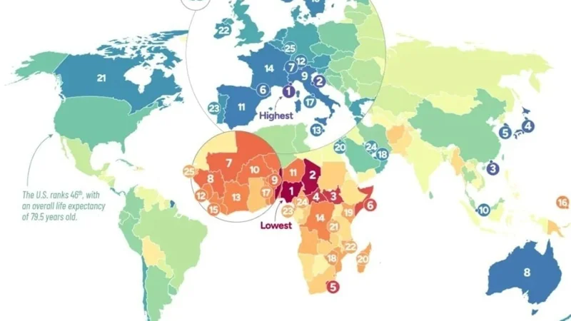 Әртүрлі елдердің өмір сүру ұзақтығының болжамы жарияланды