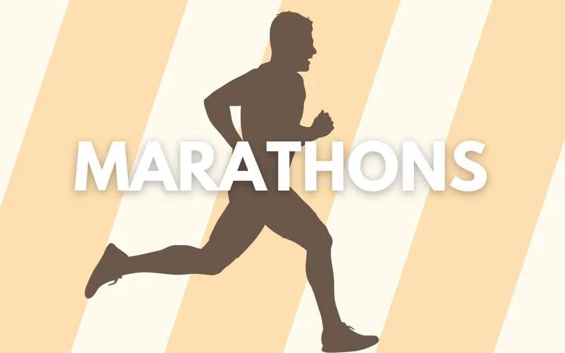 Marathons, sport, running