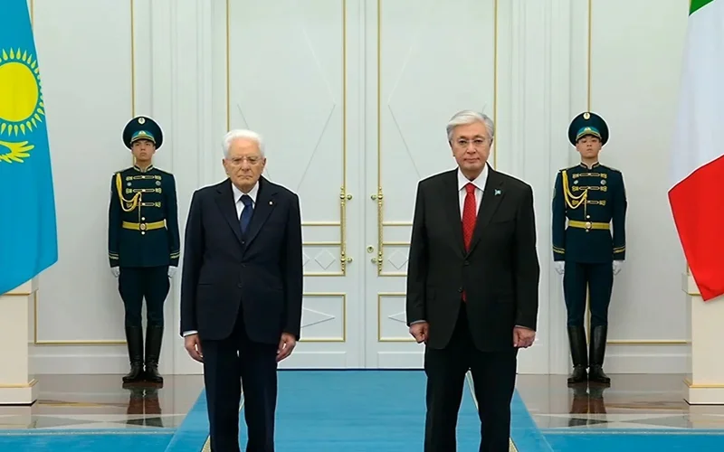Italian President arrives at Akorda