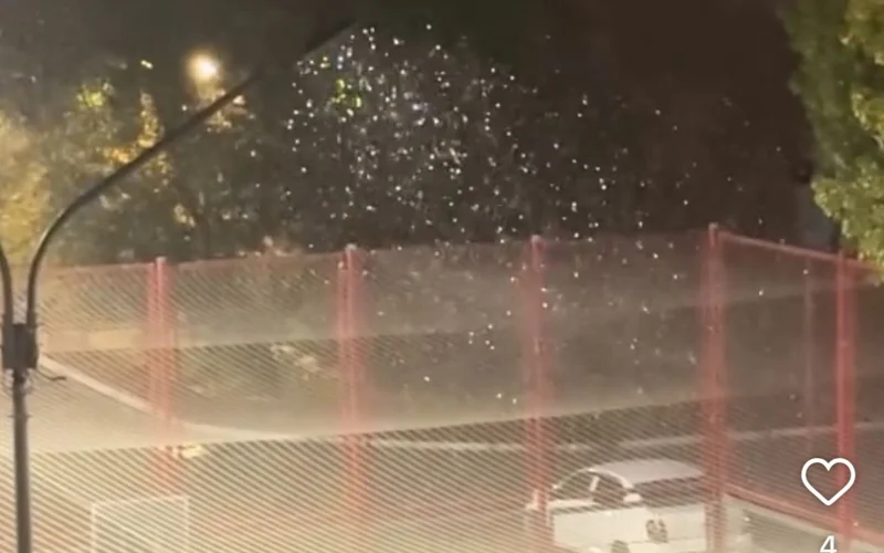 В Астане наблюдали первый снег