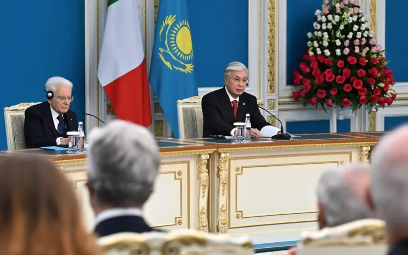Kassym-Jomart Tokayev and Sergio Mattarella make joint statement for mass media