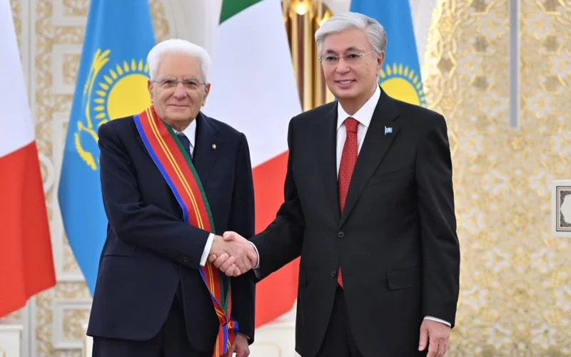 Italııa Prezıdenti birinshi dárejeli «Dostyq» ordenimen marapattaldy