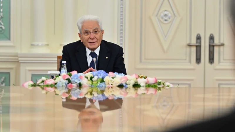 Италия Президенті бірінші дәрежелі «Достық» орденімен марапатталды 