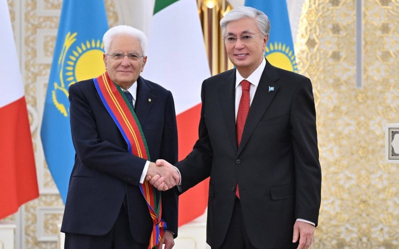 Касым-Жомарт Токаев наградил Президента Италии орденом &laquo;Достық&raquo; I&nbsp;степени