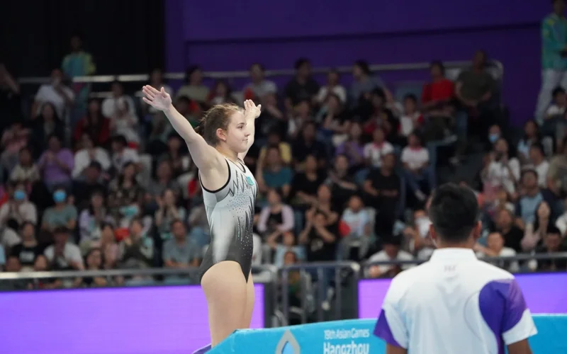 Казахстан завоевал «бронзу» на этапе Кубка мира по батутной гимнастике