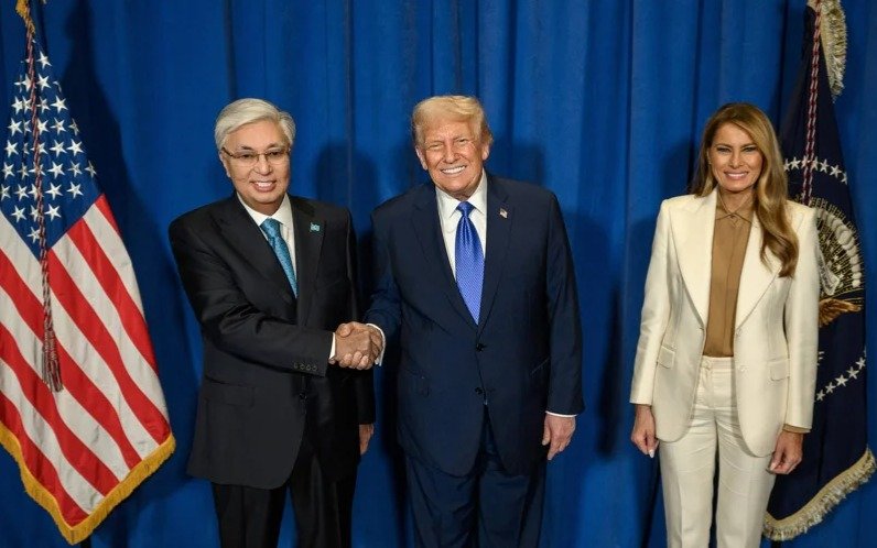 Kassym-Jomart Tokayev and Donald Trump meeting photo published