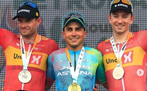 Маттео Малучелли из «Астаны» третий день подряд на подиуме «Тура Лангкави»