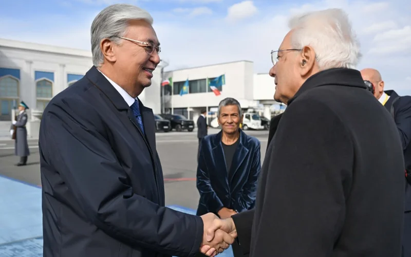 Касым-Жомарт Токаев проводил Президента Италии в аэропорту