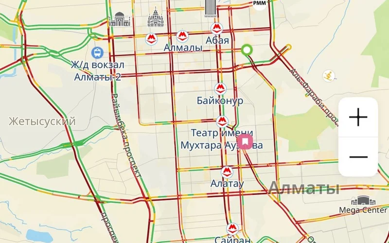 10-балльные пробки парализовали Алматы