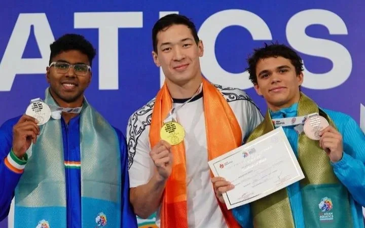 Astana’s Mussin pockets gold at Asian Aquatics Championships in India