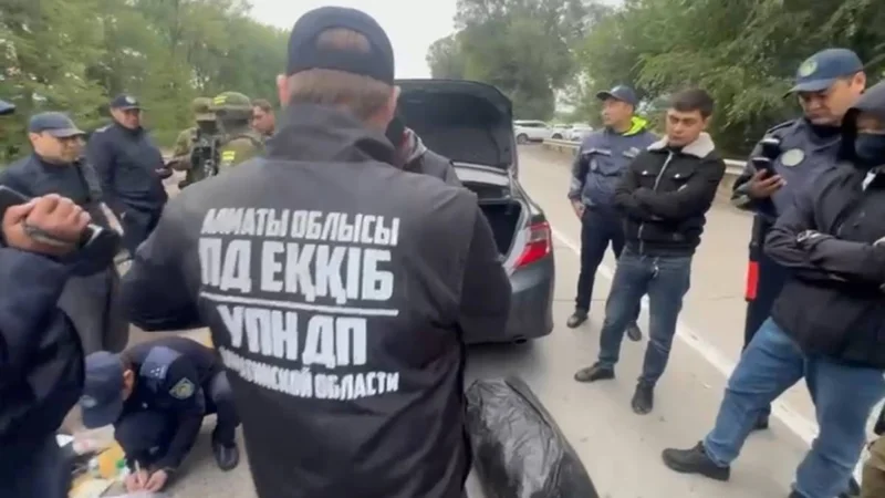 Крупный канал перевозки наркотиков пресекли в Алматинской области