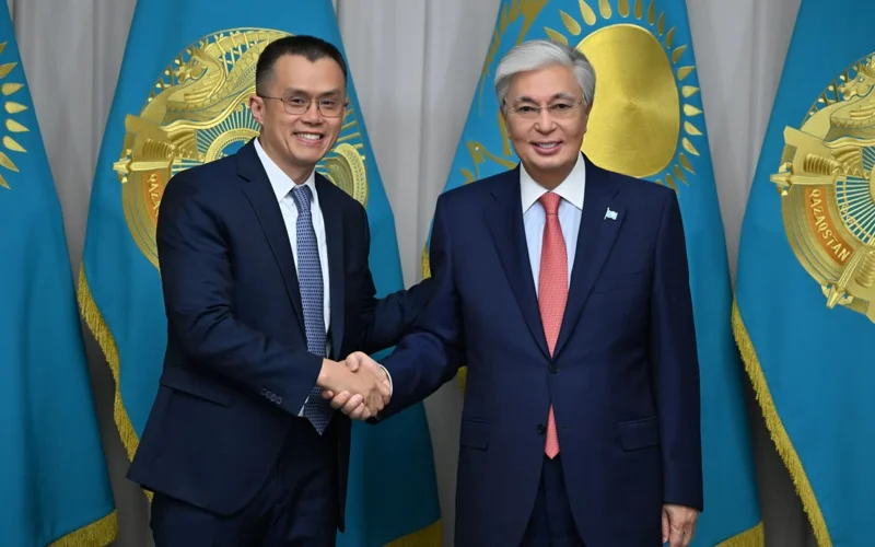 Мемлекет басшысы Binance компаниясының негізін қалаушы Чанпэн Чжаоны қабылдады