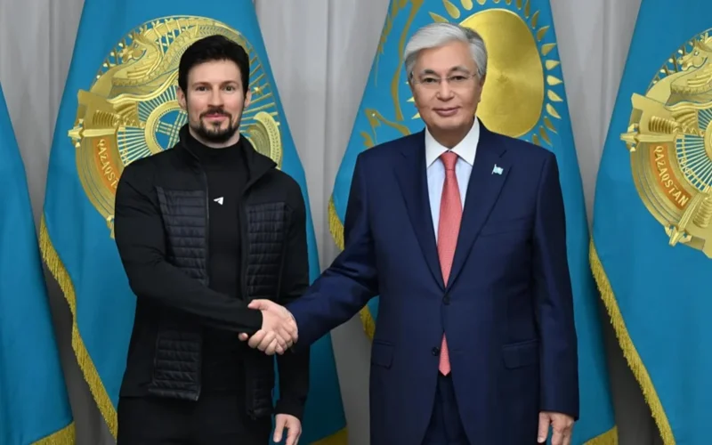 Kassym-Jomart Tokayev meets with Telegram founder Pavel Durov