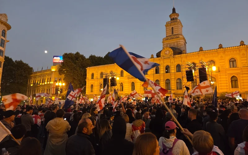 В Грузии проходят акции, против протестующих применены водометы