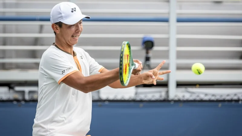 Казахстанский теннисист вышел в финал престижного юниорского турнира в Корее