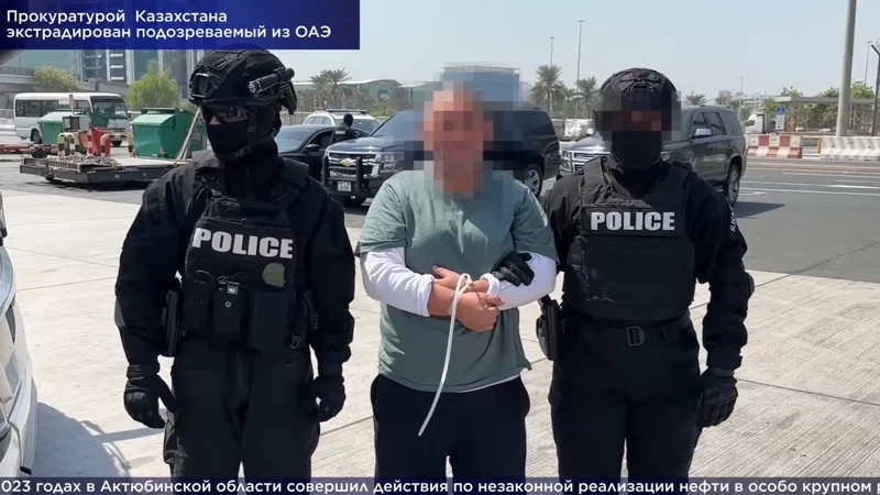 Из Дубая экстрадировали казахстанца за незаконный оборот нефти