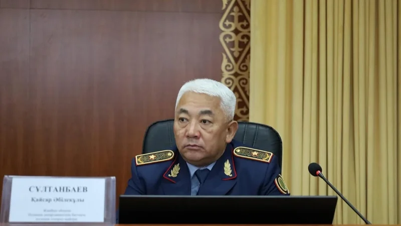 Jambyl oblysy Polıtsııa departamentiniń bastyǵy bolyp Qaısar Ábilekuly Sultanbaev taǵaıyndaldy