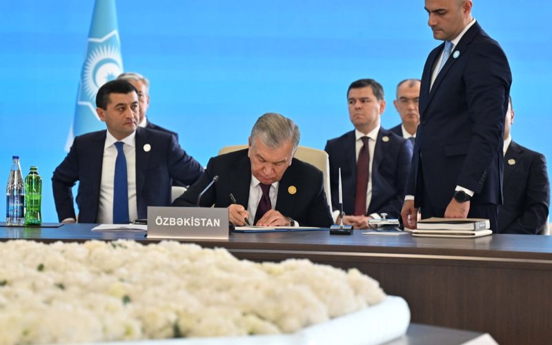 Túrki memleketteri uıymy HІІ sammıtinde Gabala deklaratsııasyna qol qoıyldy Túrki memleketteri uıymy HІІ sammıtinde Gabala deklaratsııasyna qol qoıyldy