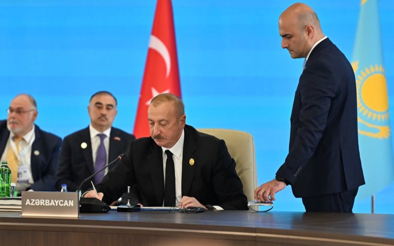Túrki memleketteri uıymy HІІ sammıtinde Gabala deklaratsııasyna qol qoıyldy Túrki memleketteri uıymy HІІ sammıtinde Gabala deklaratsııasyna qol qoıyldy