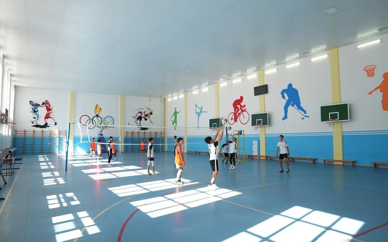 «Школа Будущего» появилась в Созакском районе Туркестанской области спортзал в школе