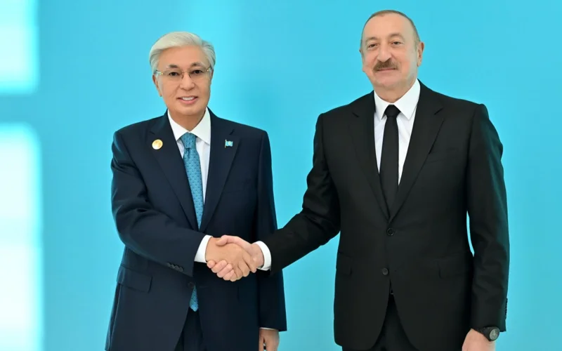 Ильхам Алиев встретил Касым-Жомарта Токаева в Габале