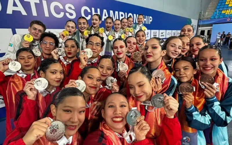 Kazakhstan’s artistic swimmers conquer Asia with 28 medals and continental recognition