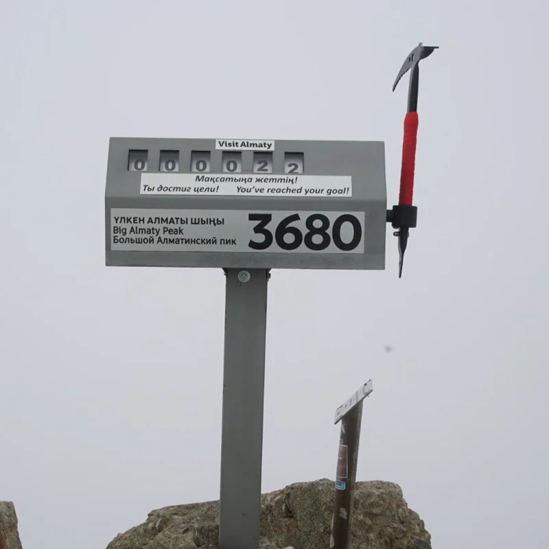 счетчик восхождений, большой алматинский пик