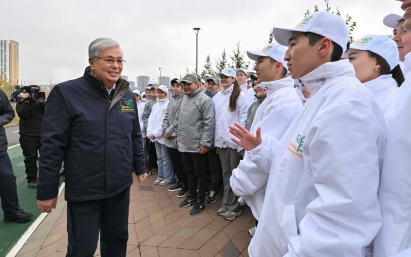 President Tokayev joins Taza Qazakhstan environmental campaign President Tokayev joins Taza Qazakhstan environmental campaign