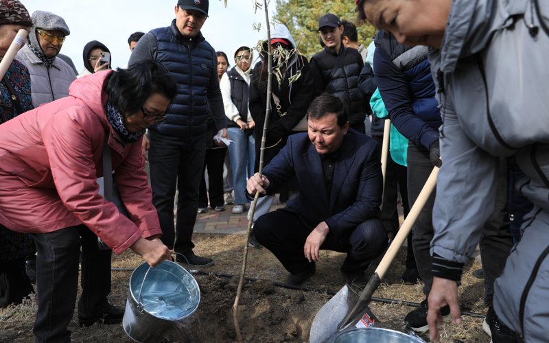 В рамках акции «Таза Қазақстан» в Актюбинской области было высажено около 7300 саженцев