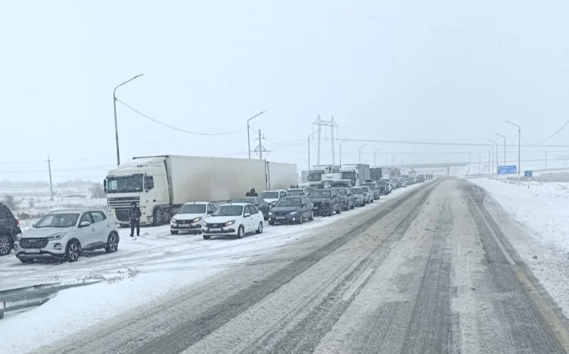 Көктайғаққа байланысты Павлодар-Астана  автобанында жол қозғалысына шектеу қойылды