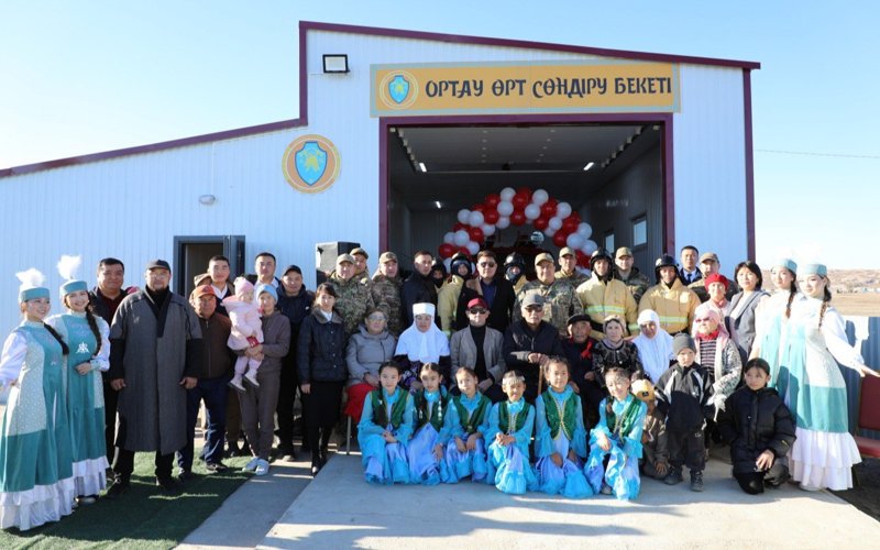 Новый пункт пожаротушения открыли в Карагандинской области