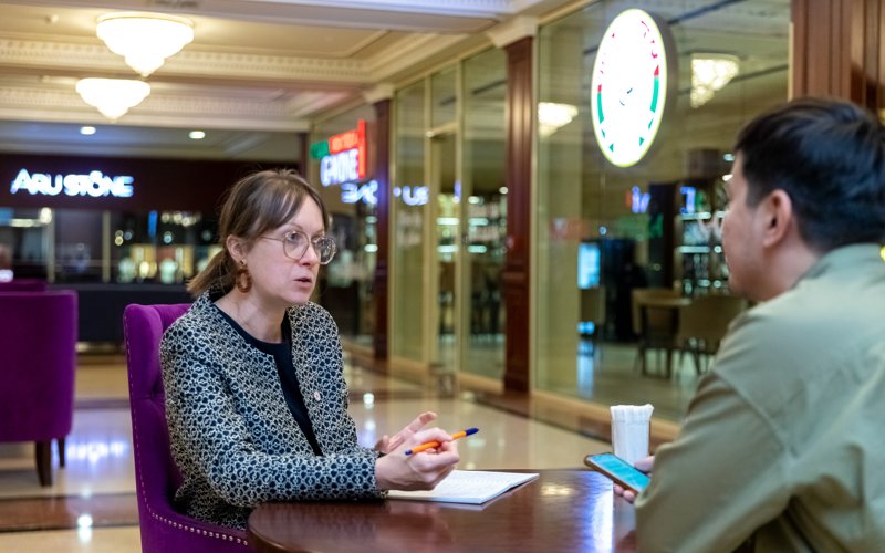 Kazakhstan has a lot to bring to IHL initiative through its experience in peacebuilding - Dr. Anne Quintin, International Committee of the Red Cross Dr. Anne Quintin, International Committee of the Red Cross
