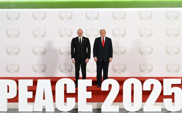 Дональд Трамп и Ильхам Алиев