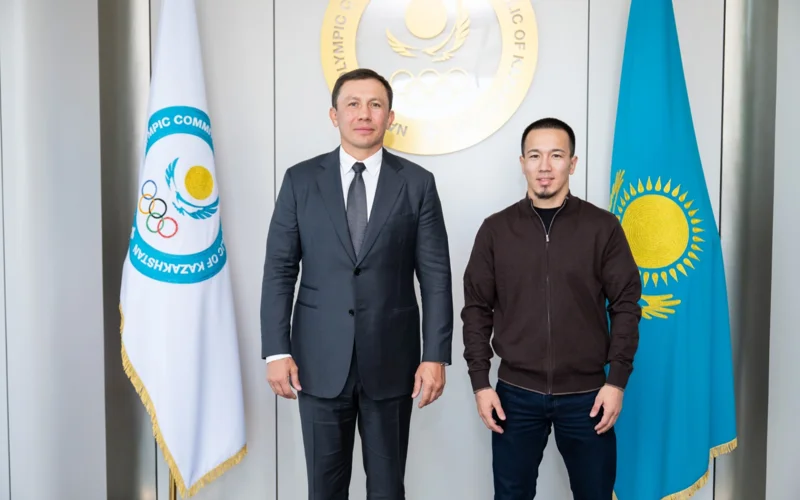 Геннадий Головкин әлем чемпионы Айдос Сұлтанғалимен кездесті