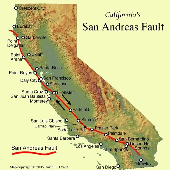 землетрясение в Калифорнии землетрясение в Калифорнии