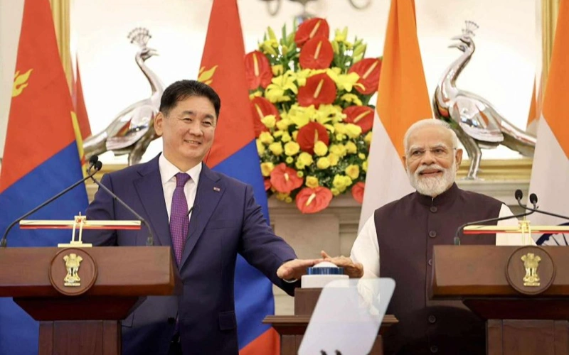 Mongolia and India Sign Documents for Broader Cooperation