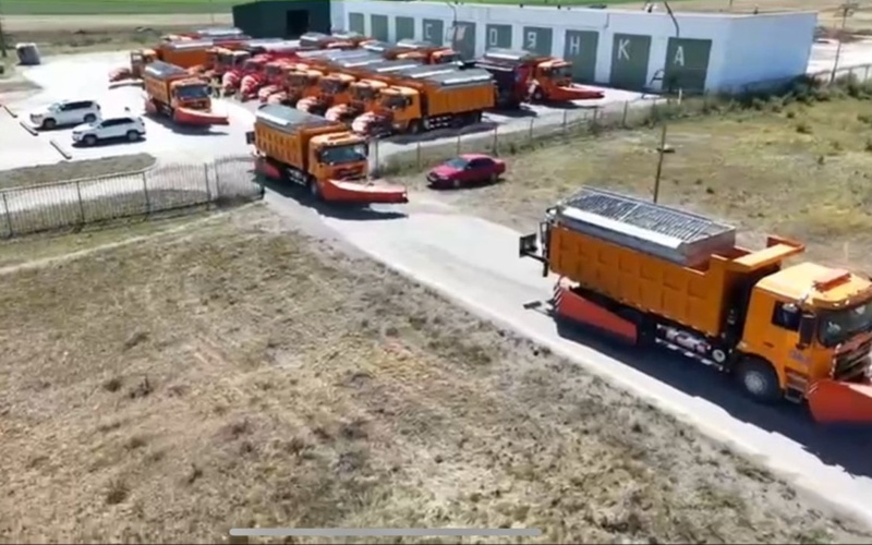 Как карагандинские трассы готовят к зиме Как карагандинские трассы готовят к зиме